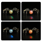3D Metal Spider Model DIY Kits with 2CM Glowing Crystal Ball -270PCS+