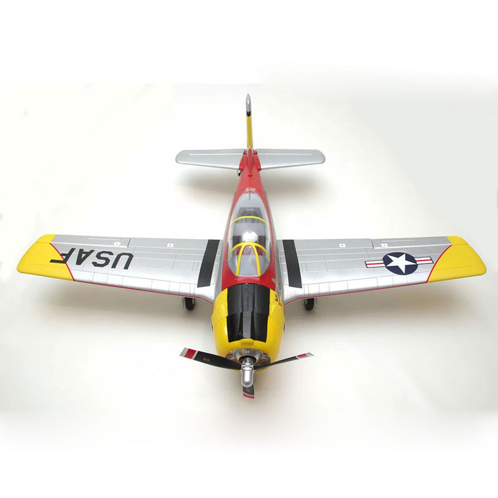 100mm T-28 Jrojan RC Plane Electric Airplanes  Lower Single Wing Fighter RC Airplane Model Assembly Fixed-wing Aircraft- PNP Version - enginediy