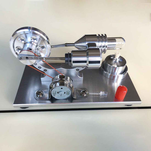 Stirling Engine Model with LED Metal Science Experiment Kit - enginediy
