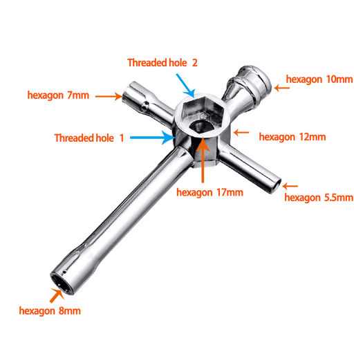 ME-8 Spark Plug Removal Tool with 8mm Hex Socket - Model Engine DIY Spark Plug Removal Tool