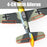 VOLANTEXRC BF109 2.4Ghz 4CH RC Airplane EPP Foam Fighter for Beginners (RTF Version)