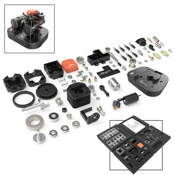 Toyan Engine FS-S100AC DIY RC Engine Building Kit Set with Toyan Base (All Start Kit Included) - enginediy