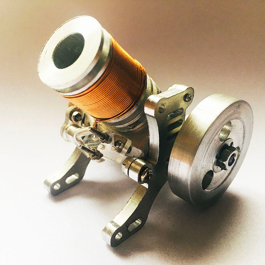 Metal Mini Type Single-cylinder Electromagnetic Engine Cannon Model Op ...