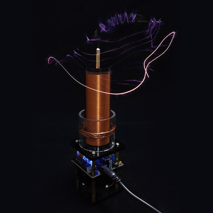 Tesla Music Coil Speaker Wireless Power Transmission Plasma Singing Loudspeaker Experimenting Device Teaching Tool Desktop Toy