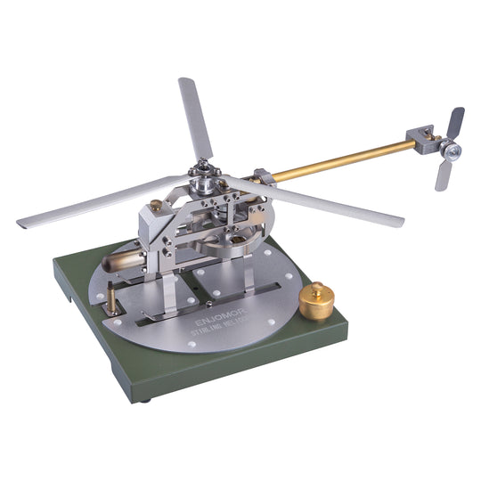 ENJOMOR Stirling-Helikopter-Modellbausatz, Gamma-Heißluft-Stirlingmotor-Modell, DIY-Montagemodell, STEM-Lernspielzeug