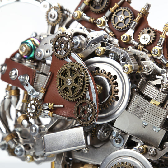 Puzzle 3D en métal Steampunk, modèle de poisson-ange mécanique à assembler soi-même avec ampoule lumineuse, cadeau créatif - 1064 pièces