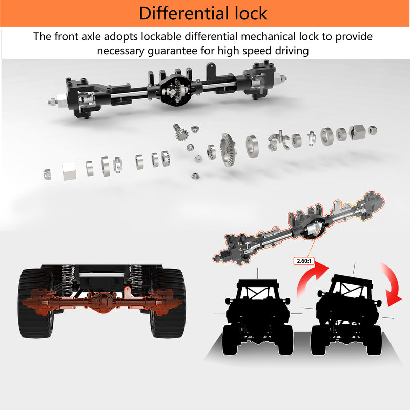 TOYAN X-POWER Sand Cruiser 1:8 RC Off-road 4WD Car Vehicle Crawler Kit - EngineDIY
