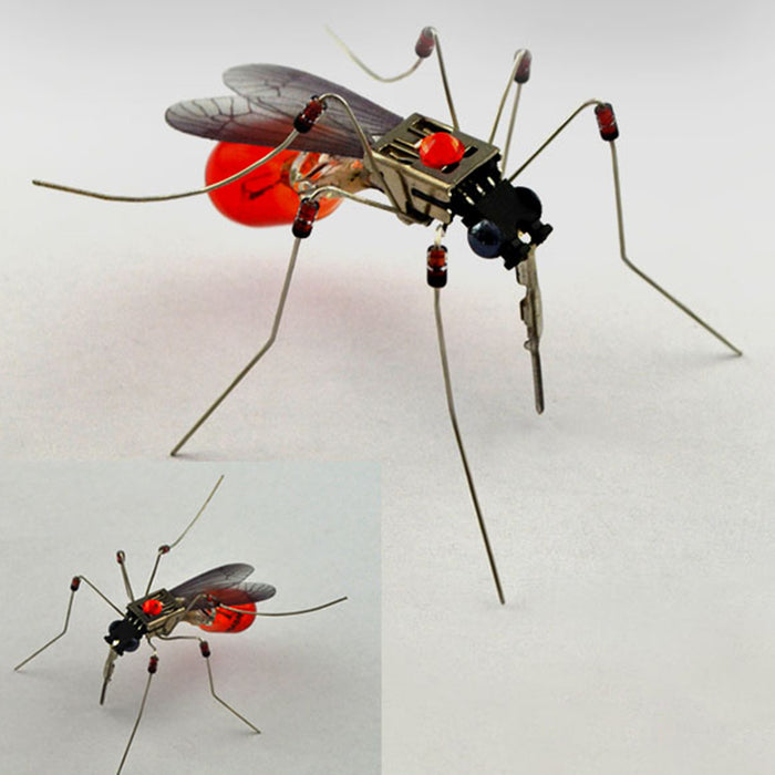 DIY Mechanical Mosquito Model Kits Handmade 3D Insect Puzzle Figures - Random Color