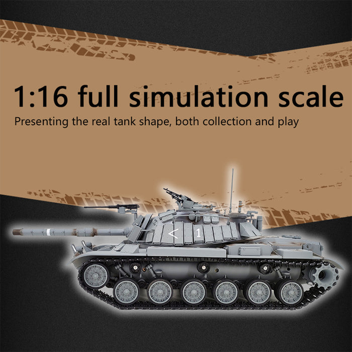 RC Tanks that 1/16 2.4G Simulative Israeli M60W ERA Magach 3 Tank Military Toy