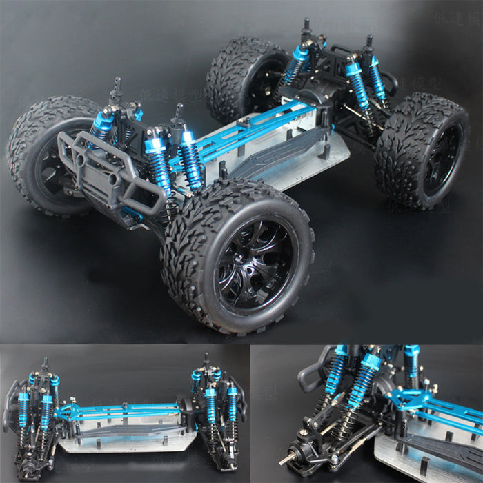 HSP 94111PRO 1/10 4WD Electric Remote Control Monster Truck RC Car Frame Empty Chassis with Tires - Upgraded Finished Version