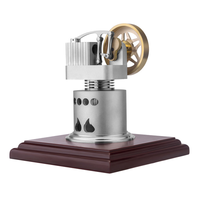 ENJOMOR Metal Vertical High Temperature Stirling Engine Model Science Experiment Educational Toys