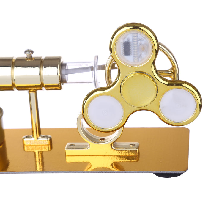 Stirling Engine Model with Luminous Gyroscope Physical Experiment Sterling Engine Creative Gift