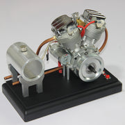 CISON FG-VT9 9cc V2 Engine and Original Parts V-twin 4-Stroke Air-cooled RC Gasoline Engine - EngineDIY