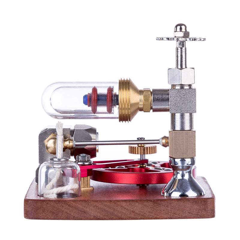 ENJOMOR Speed-Controlled Single Cylinder Stirling Engine Model with Ball Bearing Flywheel - STEM Toys - EngineDIY
