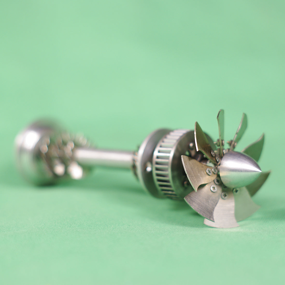 Metal Steam Turbine Engine Model Science Experiment Desktop Engine Mod ...