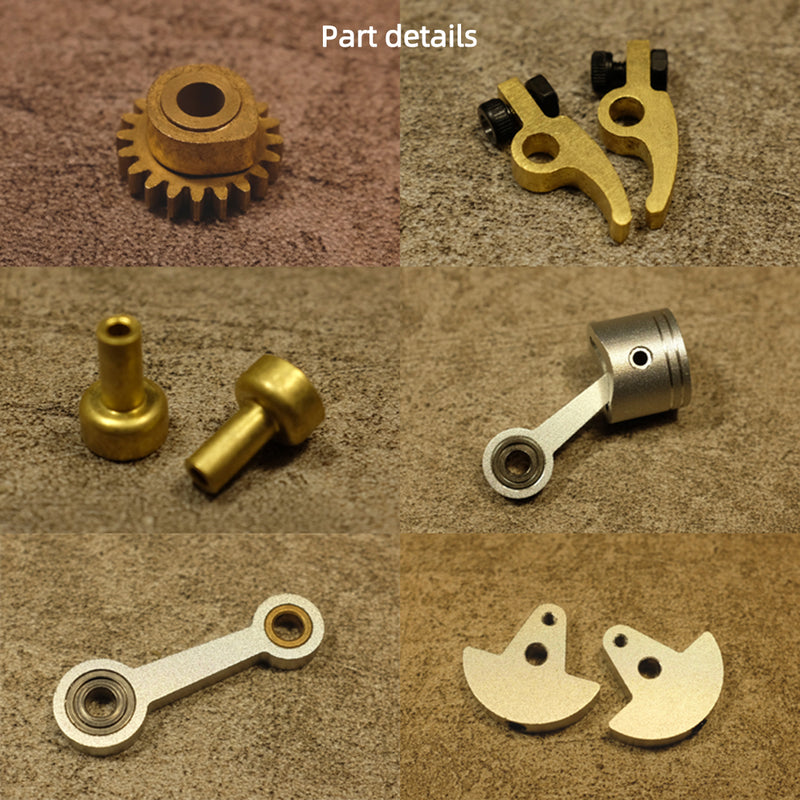 Mini Metal Mechanical 4-stroke Internal Combustion Engine Model Toy for Educational Experimental Science Demonstration