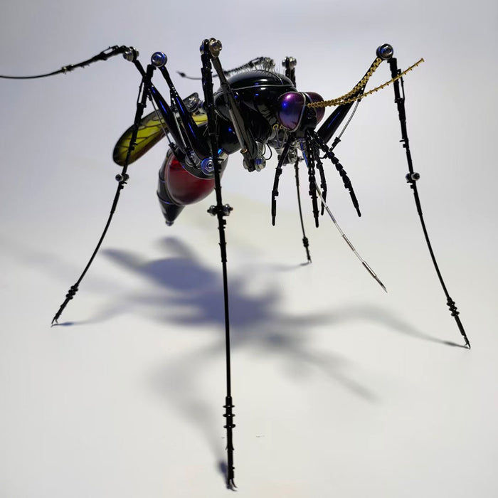 3D Cyberpunk Metal Puzzle Steampunk Mechanical Mosquito Finished (Not Assembly) Product Model Toy Kits