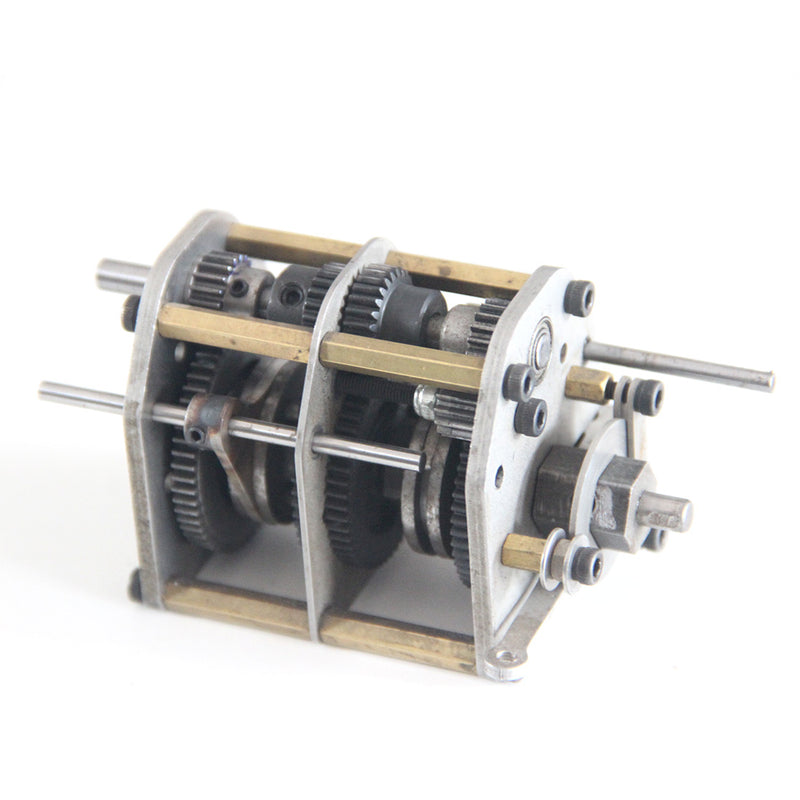 forward gears Four Gear Box Assembly DIY Modified Accessories for Methanol Engine RC Car Model (3 Forward Gears and 1 Reverse Gears)