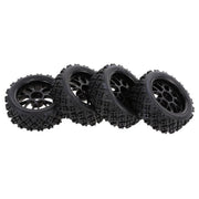 4Pcs 1/10 RC On-road Star Tread Pattern Tyre for HSP 1/10 Redcat Traxxas Tamiya HPI RC Buggy - EngineDIY