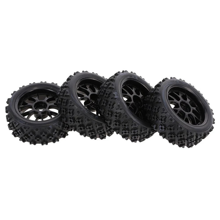 4Pcs 1/10 RC On-road Star Tread Pattern Tyre for HSP 1/10 Redcat Traxxas Tamiya HPI RC Buggy