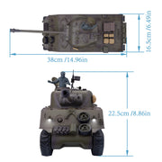 1/16 2.4G RC Tank M4A3 Medium Tank Military Vehicle Model - EngineDIY