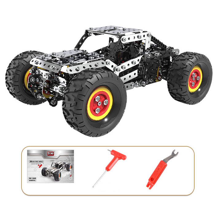 3D Metal Puzzle DIY Stainless Steel Assembly Car Toy High Speed Off-road Vehicle SW-047 Puzzle Model Kit for Adults Kids -694PCS