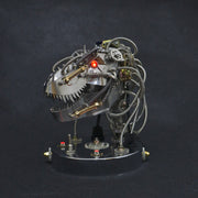 3D Metal Steampunk Moving Mechanical Dinosaur Head Model Kits - 180PCS+ - EngineDIY