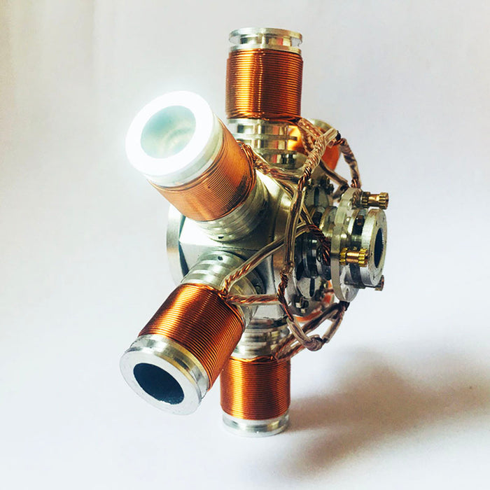 Metal Six-cylinder Brushless Electromagnetic Engine Model Scientific Educational Toys