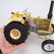 T16 Antique Roller Tractor Model with 1.6cc Mini Horizontal Air-cooled Single-cylinder Gasoline IC Engine - EngineDIY
