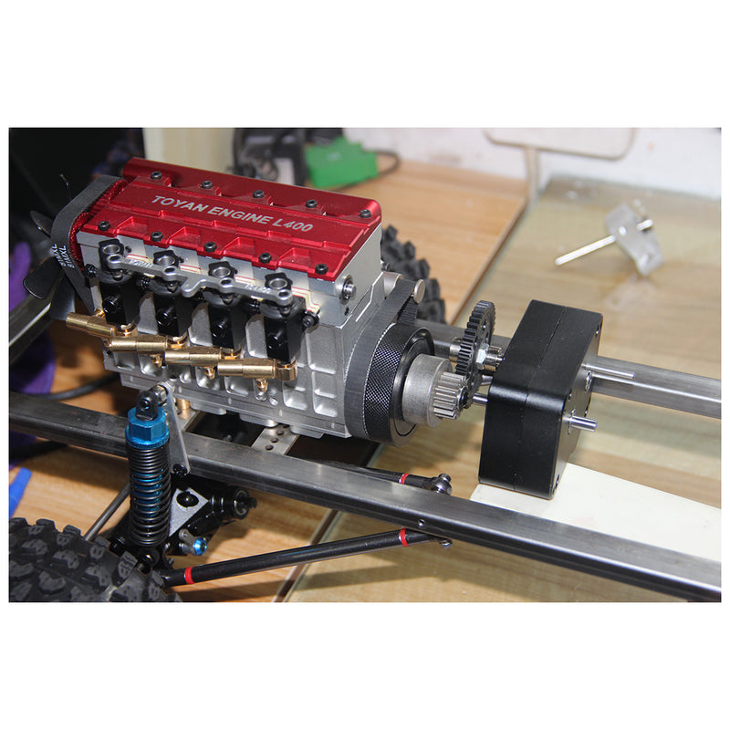 Metal Gearbox with Reverse Neutral Forward Gear for TOYAN Engine Modified Gasoline Powered Model Car - EngineDIY