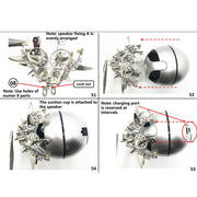 3D Puzzle DIY Model Kit Spider with Bluetooth Speaker Metal Games Creative Gift - EngineDIY