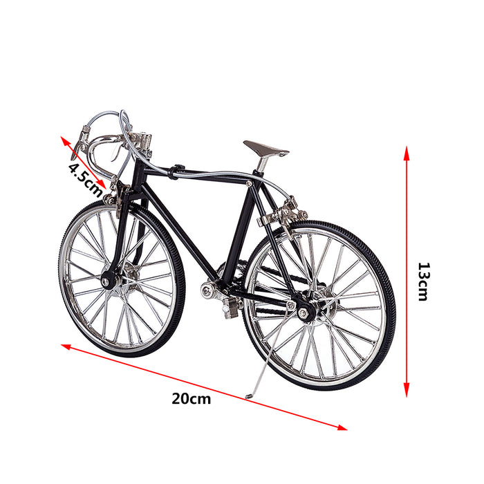 Road Bike Model Metal Assembly Bicycle Kit 1/8 Simulation Bike Toy