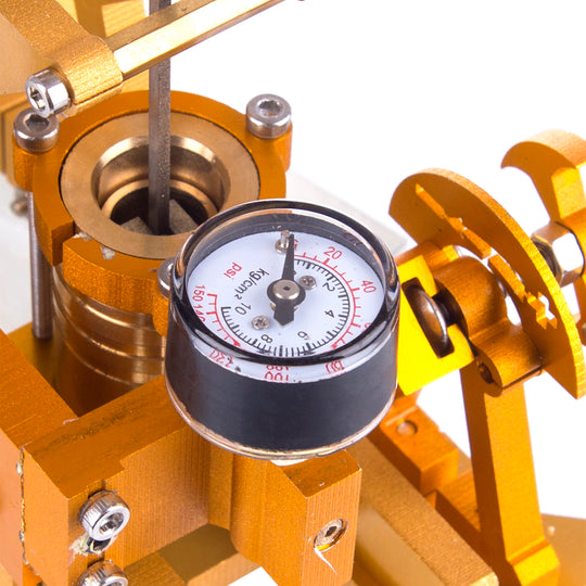 ENJOMOR Watt Machine à vapeur Réacteur Modèle Pompe à vapeur avec chaudière Générateur Jouets éducatifs scientifiques pour décoration de bureau