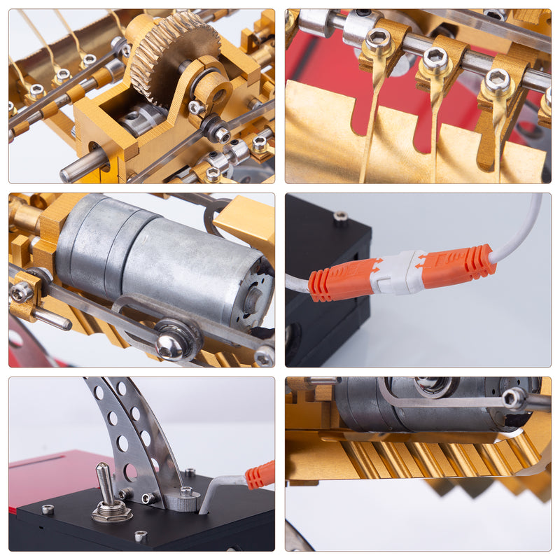 SeaArk Boat Model Kit That Works - Metal Ship Model Kit That Runs - Gear Drive Mechanical Model Boat Kit - EngineDIY