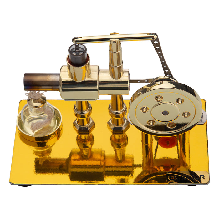 ENJOMOR Hot Air Balance Stirling Engine Model with LED Bulb - Gift Collection