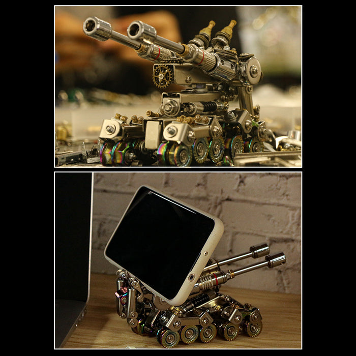 569Pcs 3D Metal Tank Model Kits DIY Mechanical Assembly Metal Model Toy - Deformation Version