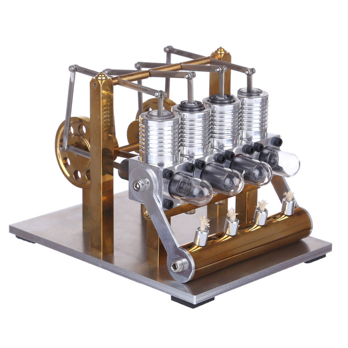 4 Cylinder Stirling Engine Kit Row Balance Stirling Engine Model External Combustion Engine
