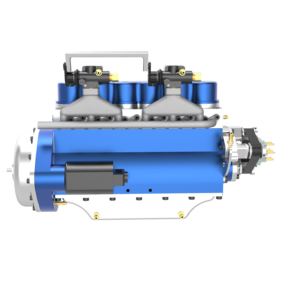HOWIN L6-210 Engine 1/8 Scale 21cc Mini Inline 6 Cylinder 4 Stroke Water-cooled L6 Gasoline Engine Model Kit