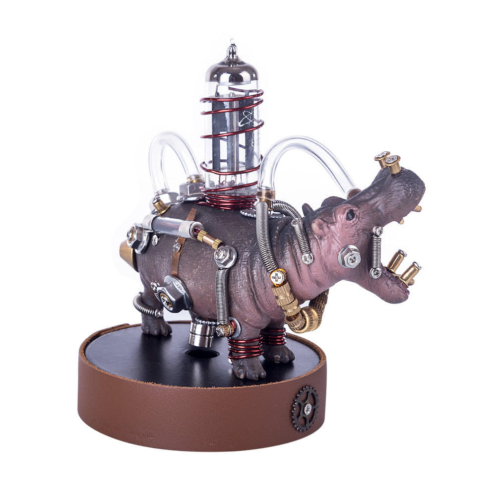 3D Metal Model Kit Mechanical Hippo DIY Games Assembly Puzzle Jigsaw Creative Gift - 105Pcs - enginediy