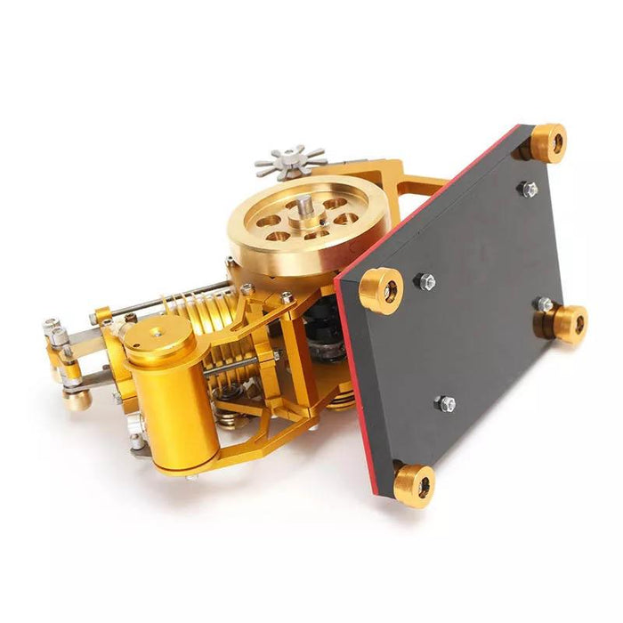 SaiHu V1-45 Stirling Engine Kit Golden Flame Licker Eater Vacuum Engine Model Gift Collection - enginediy