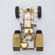 T1 Antique Roller Tractor Model with Mini Water-cooled Single-cylinder Gasoline IC Engine - EngineDIY
