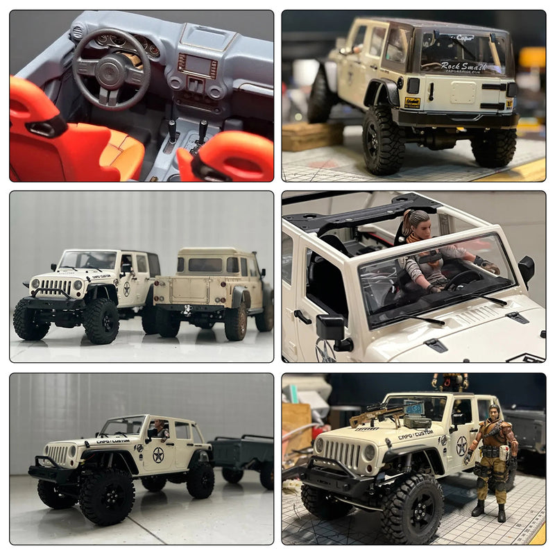 CAPO CUB2 1/18 Electric RC Car Simulation Metal 4WD Off-road Climbing Car Model KIT - EngineDIY