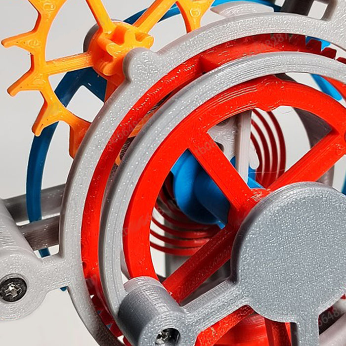 3D Printed Triple-Axis Tourbillon Clock Assembly Model Physics Experiment Teaching Model Educational Toy