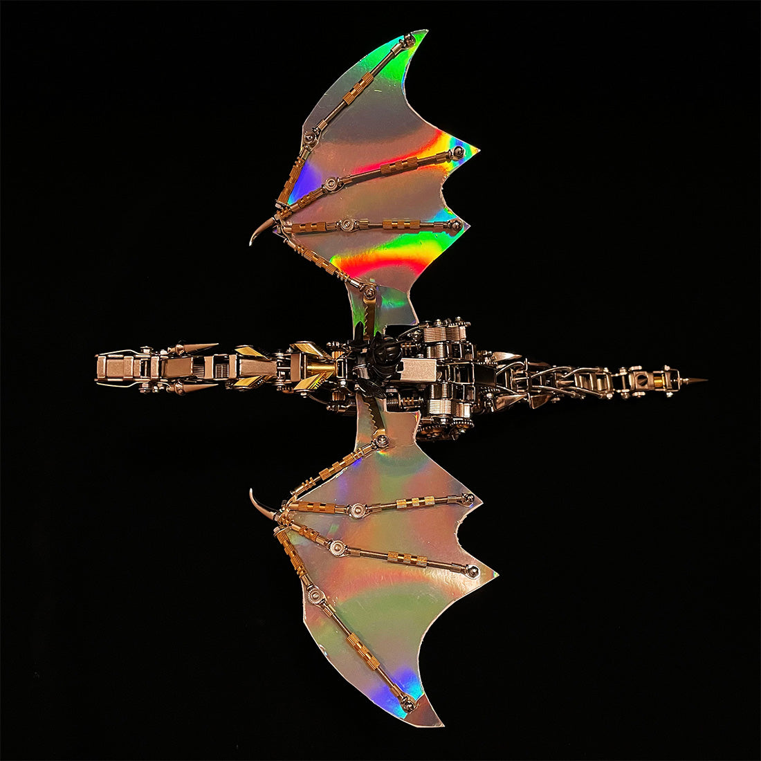 3D Metal Mechanical Steampunk Fly Dragon Crafts DIY Assembly Model Kit ...