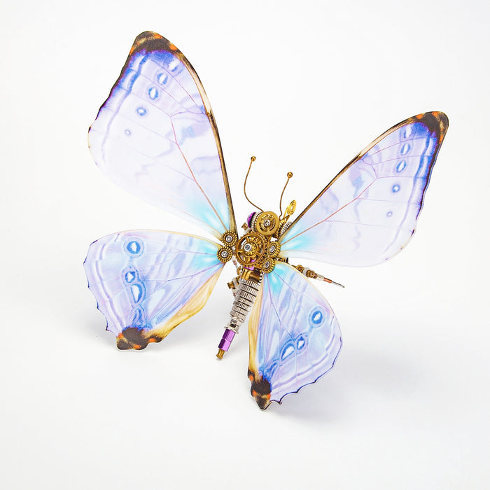 3D Metal Steampunk Craft Puzzle Mechanical Butterfly Model DIY Assembly Animal Jigsaw Puzzle Kit-150PCS+