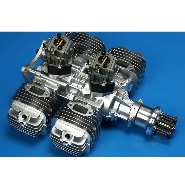 DLE222 222CC Four Cylinders 2-stroke Side Exhaust Air Cooled Gasoline Engine for RC Airplane Model - enginediy