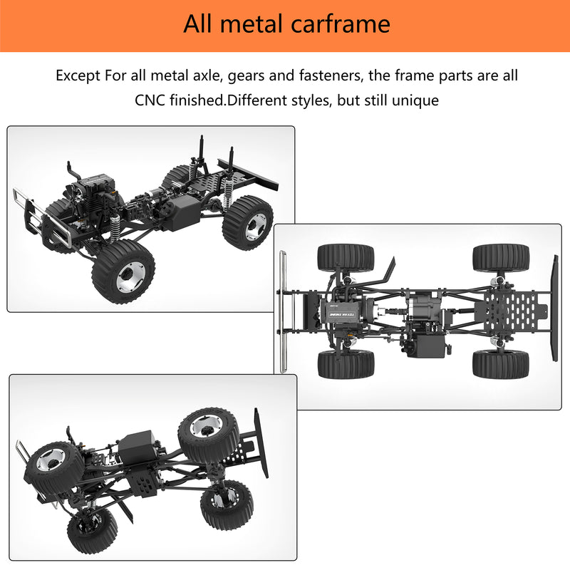 TOYAN X-POWER Sand Cruiser 1:8 RC Off-road 4WD Car Vehicle Crawler Kit - EngineDIY