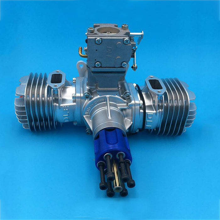 DLE130 130CC Two Cylinders 2-stroke Piston Air Cooled Gasoline Engine for RC Airplane Model - enginediy