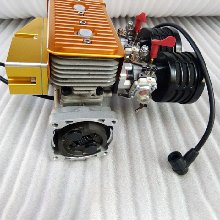 CNC 60cc Inline Double-cylinder Gasoline Engine for 1/5 RC Model Car HPI BAJA LOSI 5T - enginediy