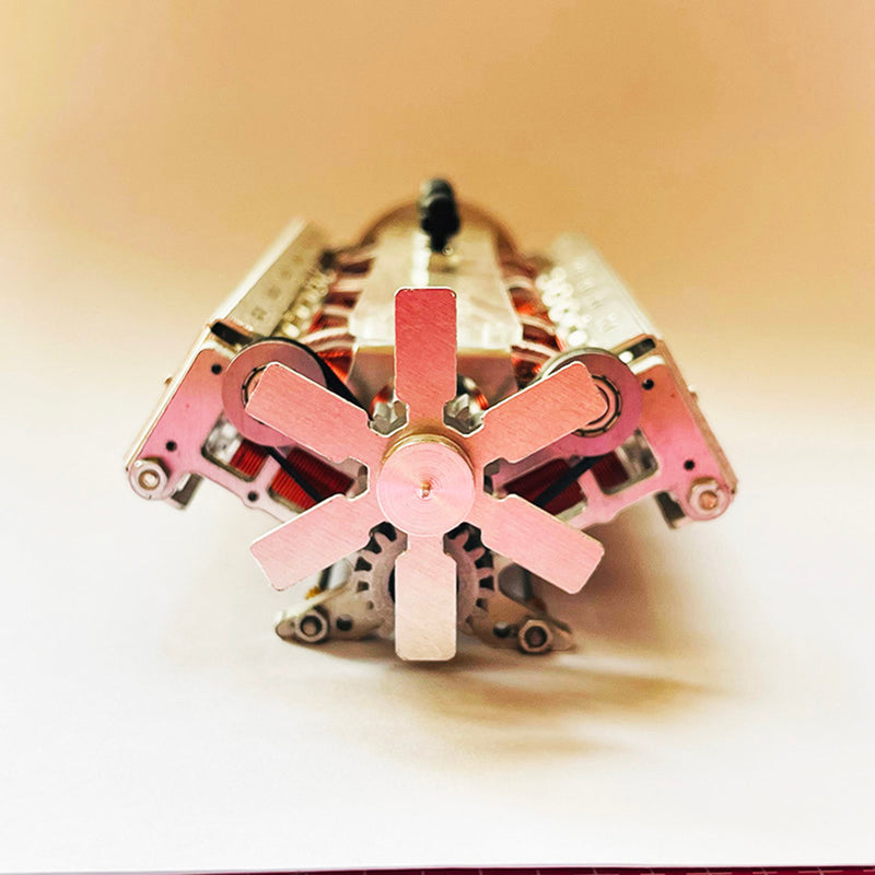 Metal V12 Brushless Electromagnetic Engine Model Technology Toys for 1/10RC RC Cars Ships